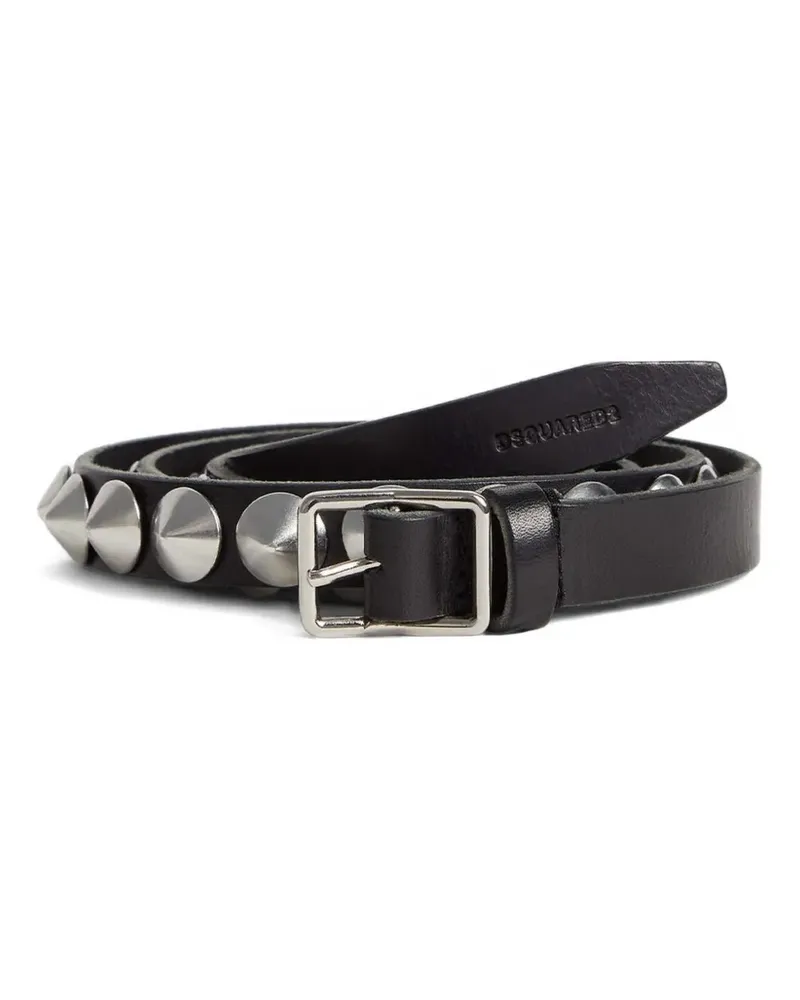 Dsquared2 studded buckle belt - Schwarz Schwarz