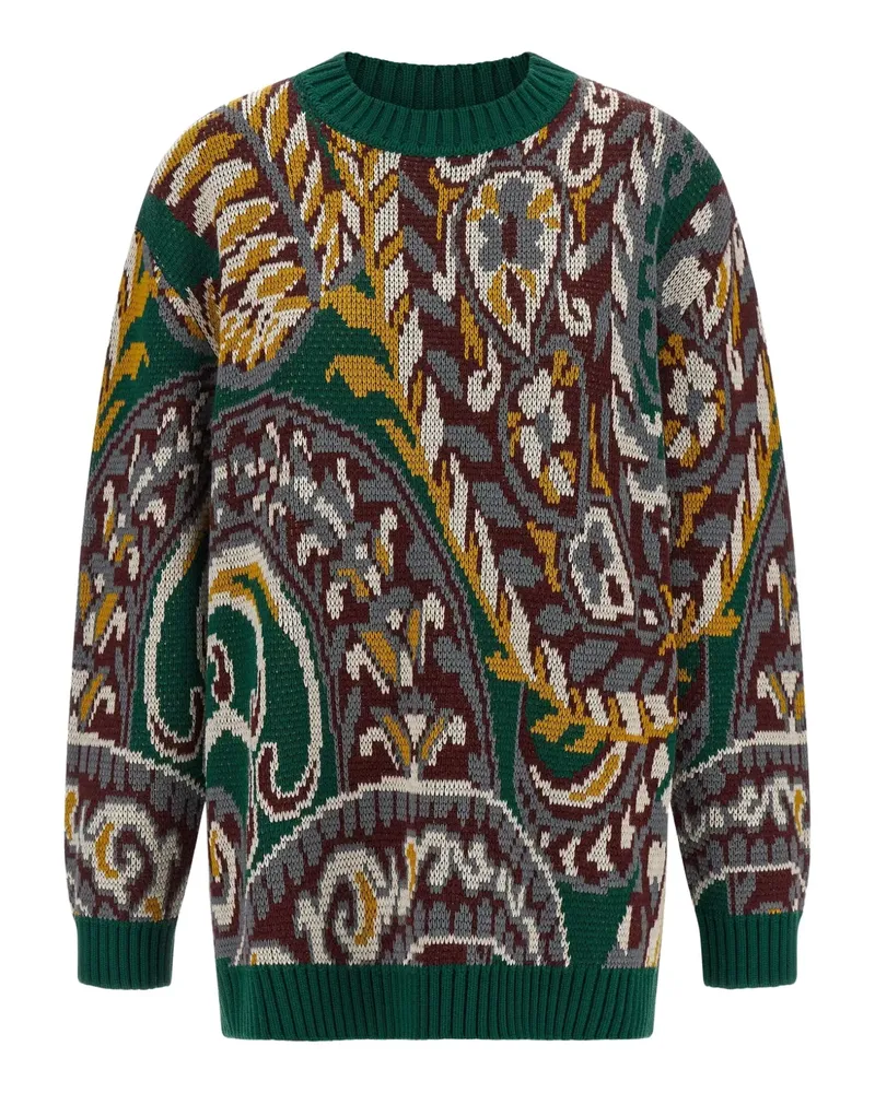 Etro Pullover mit Paisleymuster - Grün Grün