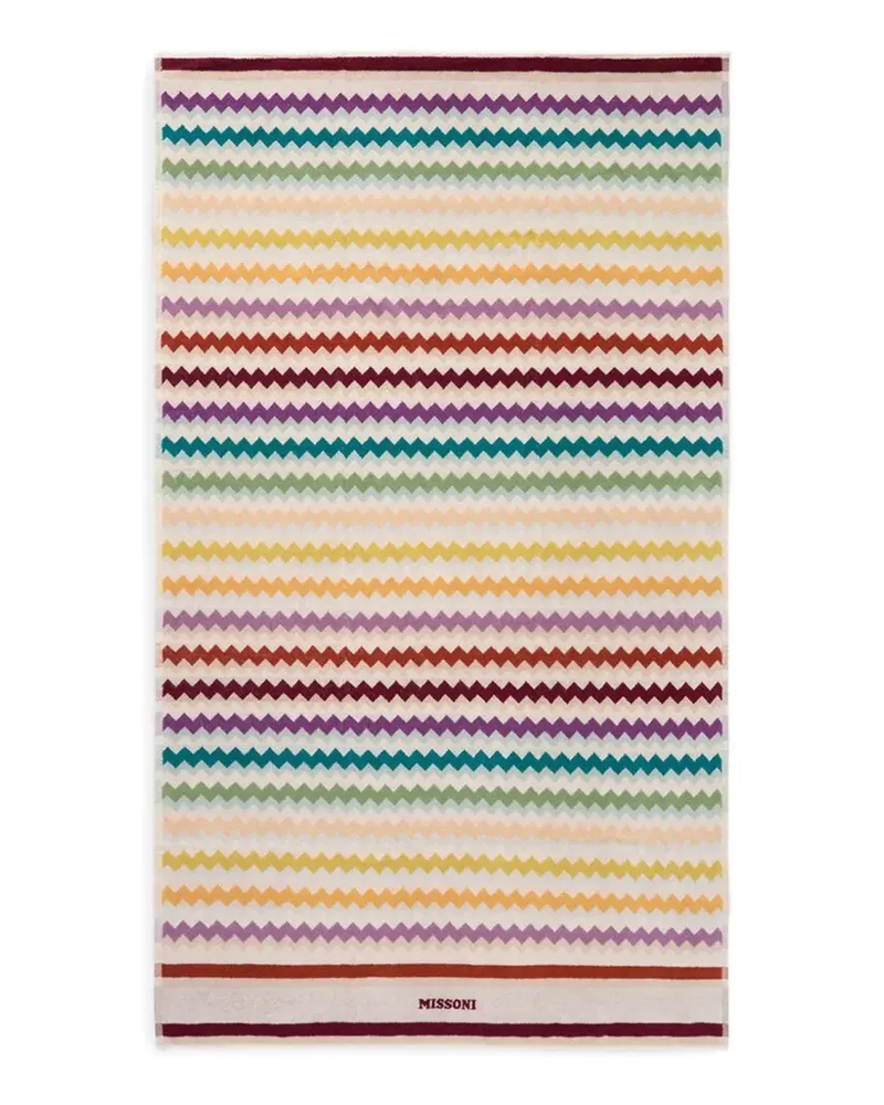 Missoni Home Watamu zigzag beach towel - Nude Nude