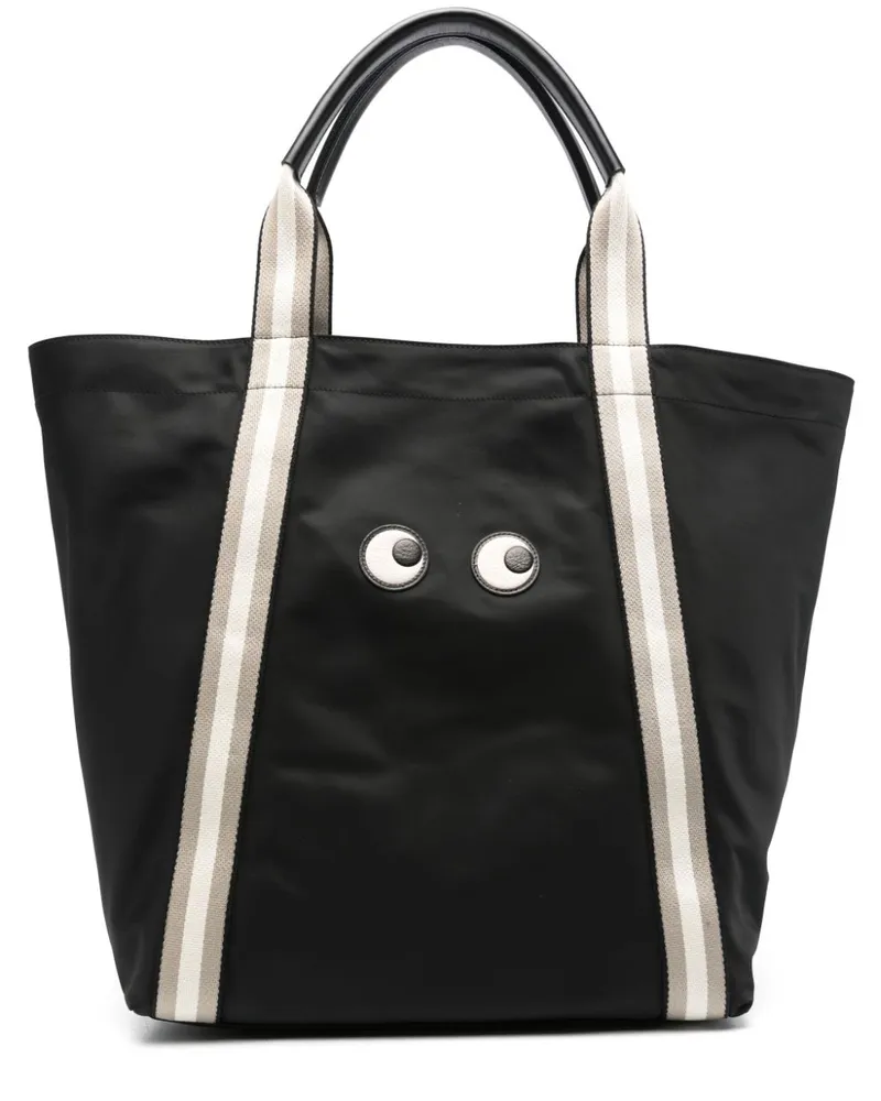 Anya Hindmarch Shopper mit Augen-Patch Schwarz