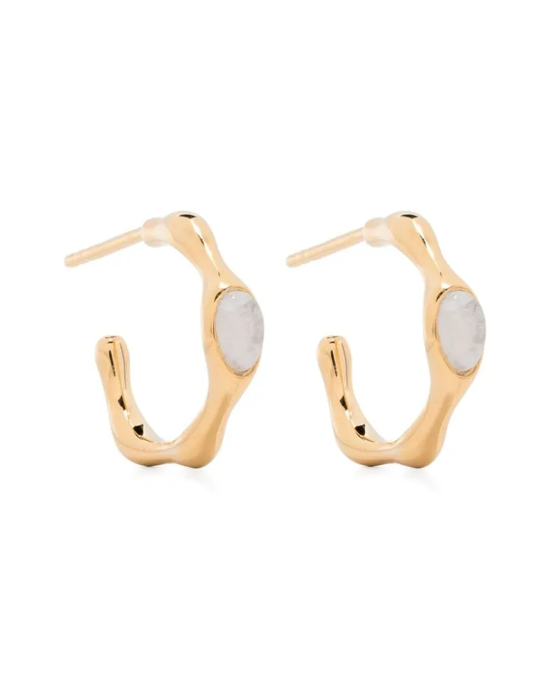 Missoma Magma 18kt recycled gold vermeil hoop earrings Gold