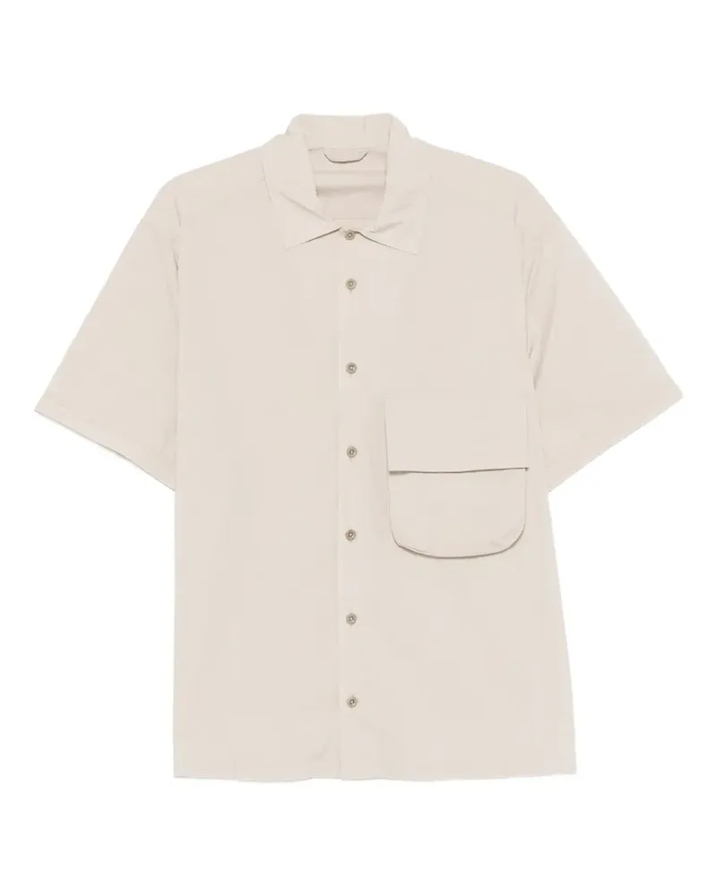 Ten c flap-pocket short-sleeve shirt - Nude Nude