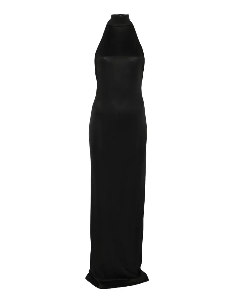 ANDAMANE halterneck backless maxi dress - Schwarz Schwarz