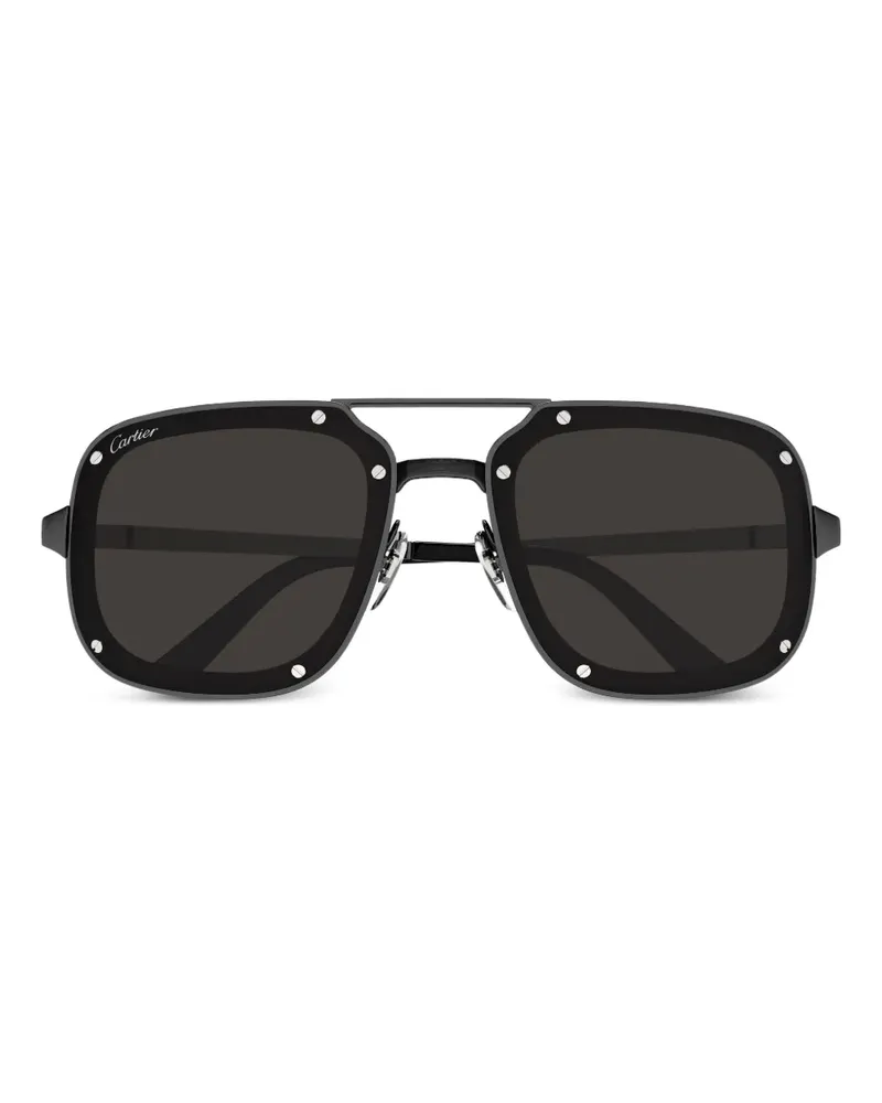 Cartier Getönte Pilotenbrille - Schwarz Schwarz