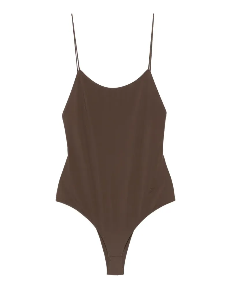 Jacquemus ruffled-back swimsuit - Braun Braun