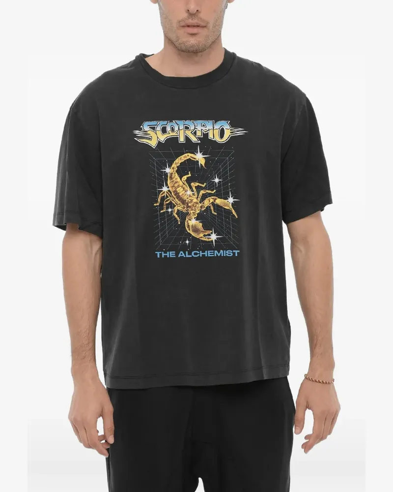 Neil Barrett Kurzärmeliges T-Shirt mit Logo-Print - Grau Grau
