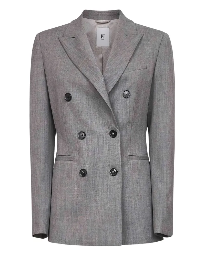 PT TORINO double-breasted blazer - Grau Grau