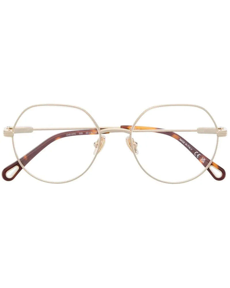 Chloé Benjamine Brille mit rundem Gestell - Gold Gold