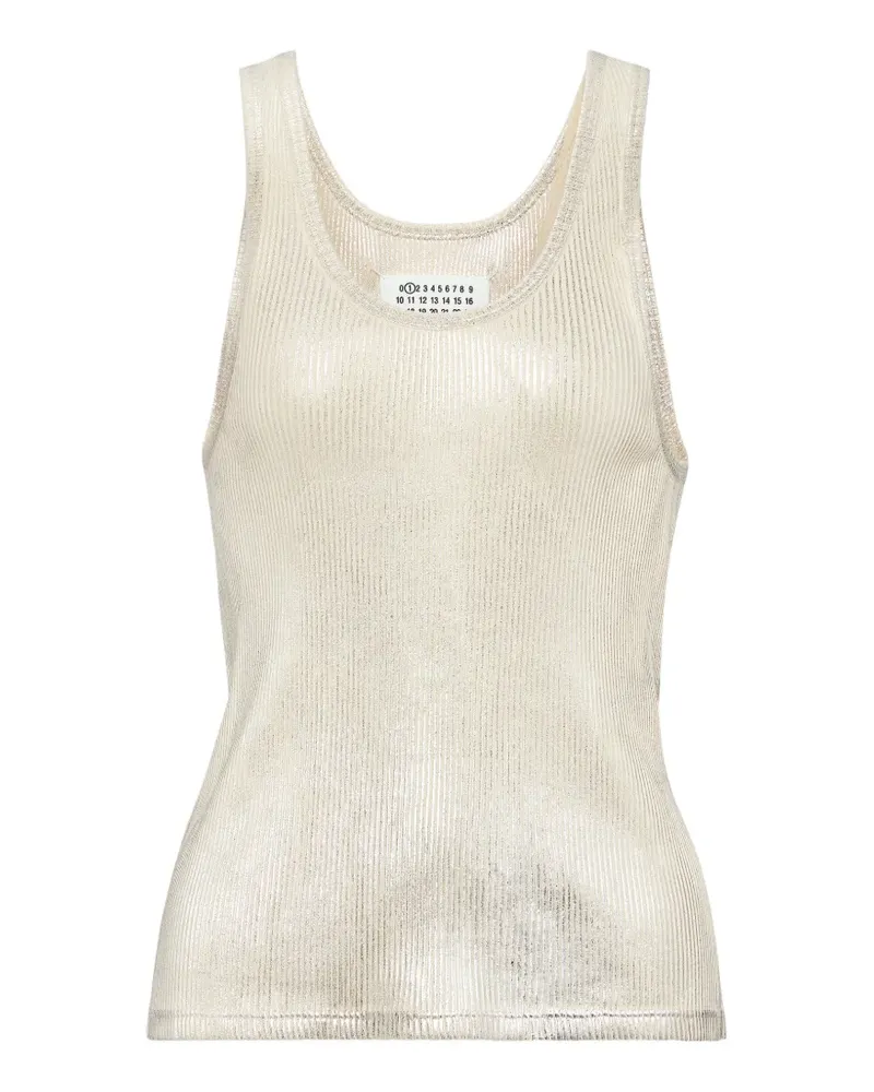 Maison Margiela Geripptes Trägershirt - Nude Nude