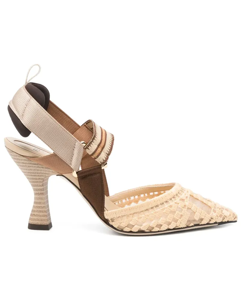 Fendi Colibri Pumps 90mm - Nude Nude