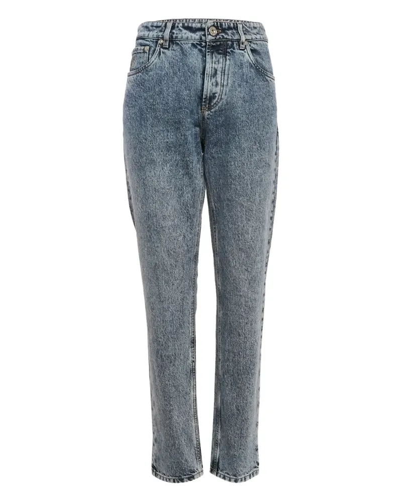 Brunello Cucinelli Ausgeblichene Jeans - Blau Blau