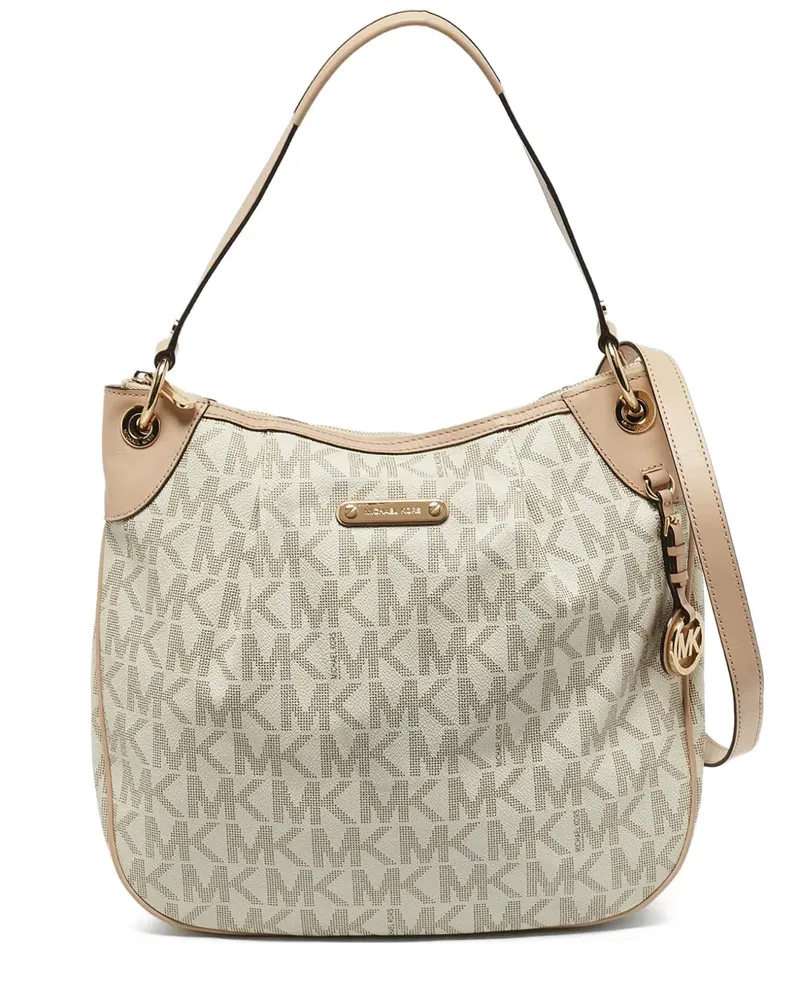 Michael Kors Schultertasche mit Logo-Print - Nude Nude