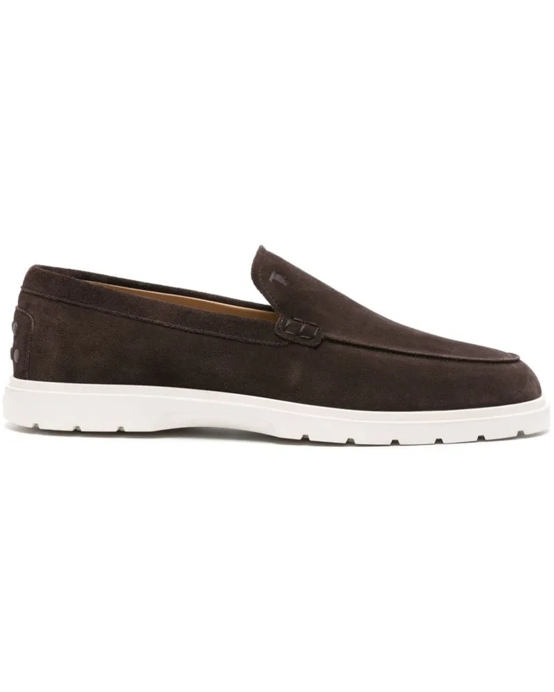 TOD'S Loafer aus Wildleder - Braun Braun