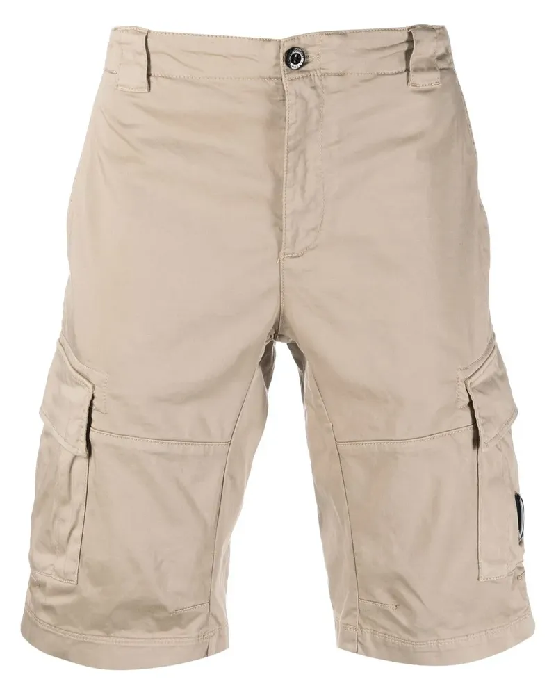 C.P. Company Cargo-Shorts mit Linsen-Detail - Nude Nude