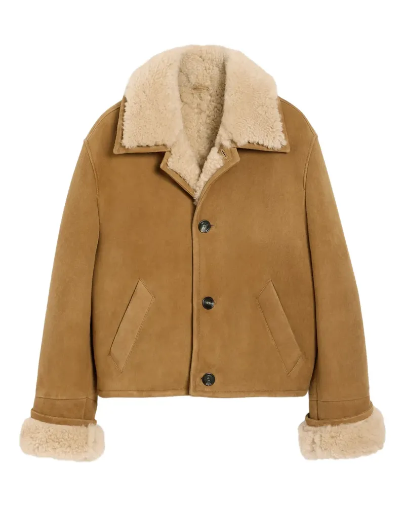 AMI Paris Jacke mit Shearling - Braun Braun