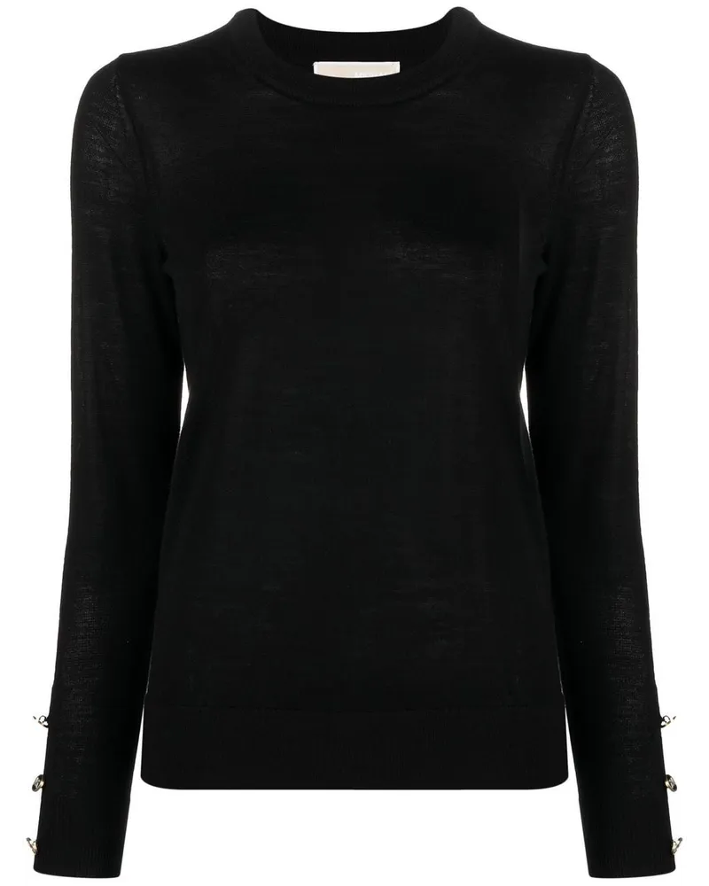 Michael Kors Pullover mit Knöpfen - Schwarz Schwarz