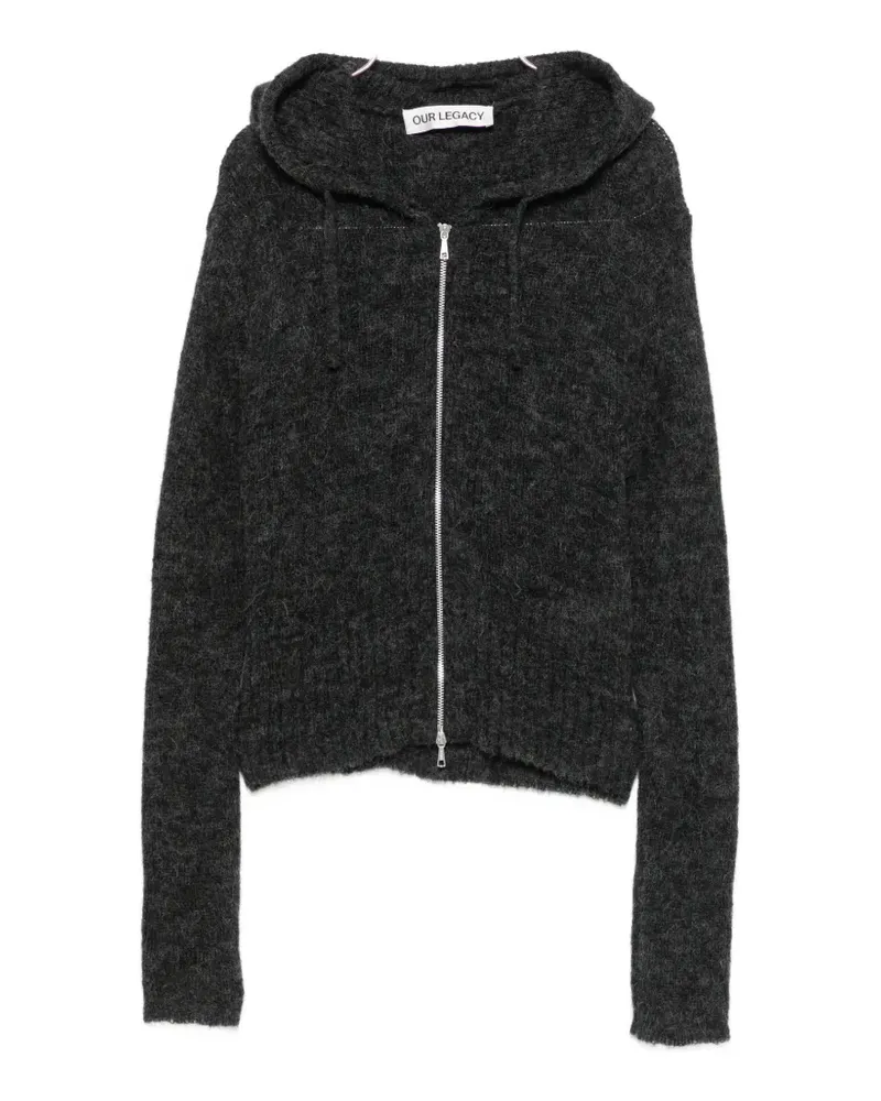 Our Legacy Compact Hood zip-up cardigan - Nude Nude