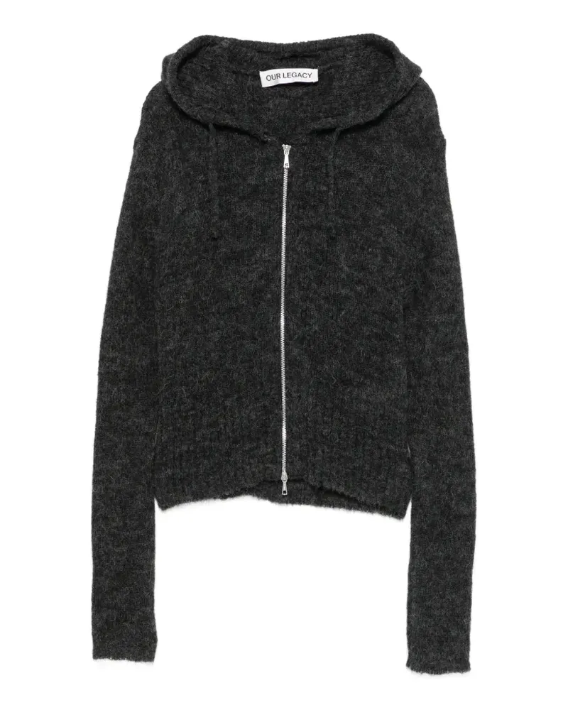 Our Legacy Compact Hood zip-up cardigan - Nude Nude