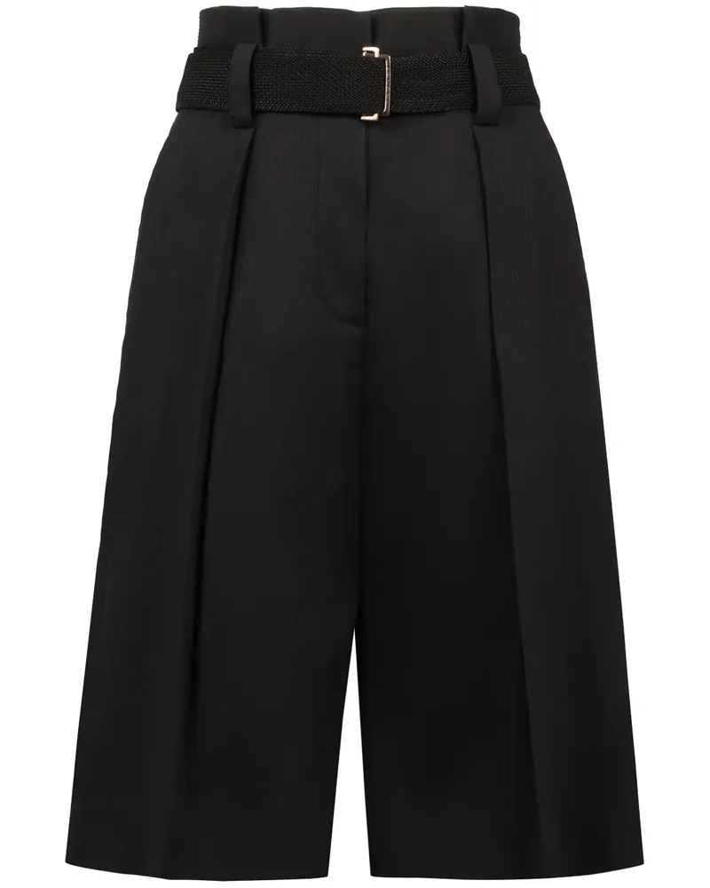 AGNONA Shorts mit Gürtel - Schwarz Schwarz