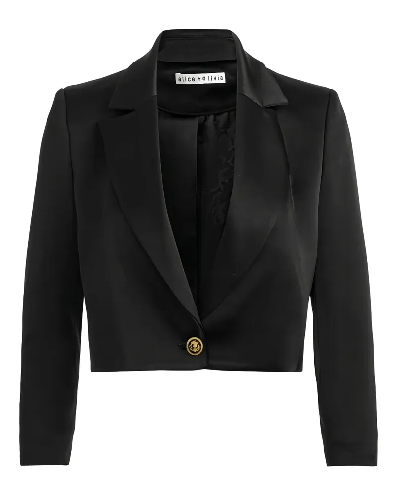 Alice + Olivia Esther Blazer mit Schalkragen - Schwarz Schwarz