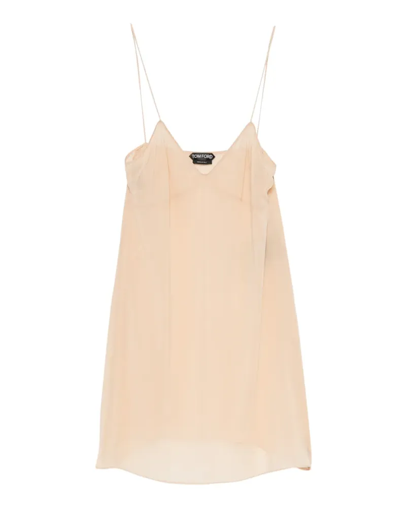 Tom Ford Cocktailkleid aus Stretch-Georgette - Nude Nude