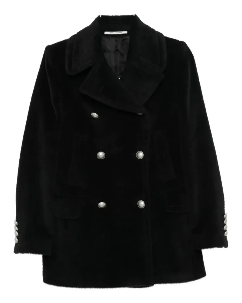 Tagliatore button-front double-breasted coat - Schwarz Schwarz