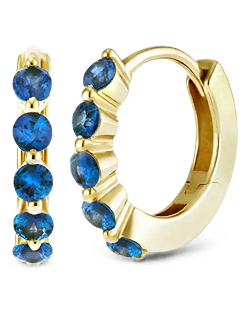 Dinny Hall Shuga sapphire hoop earrings - Gold Gold