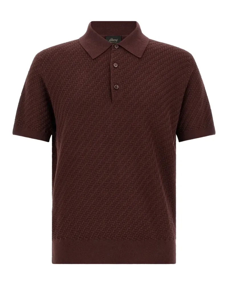 Brioni Poloshirt aus Trama-Gewebe - Violett Violett