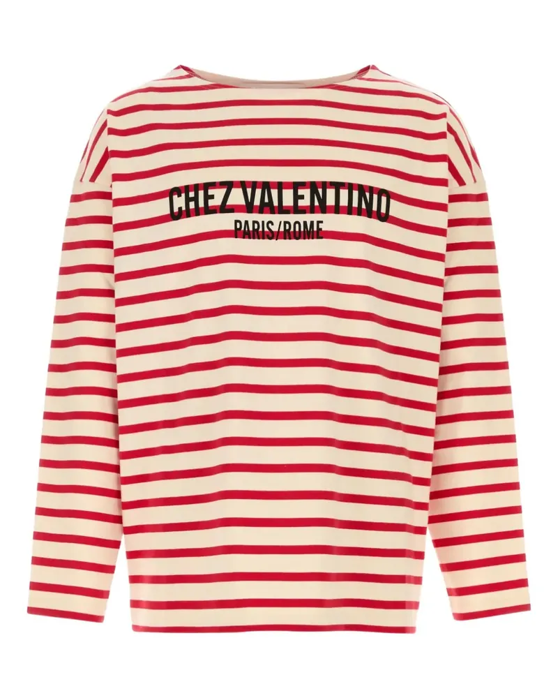 Valentino Garavani T-Shirt mit Chez-Print - Rot Rot