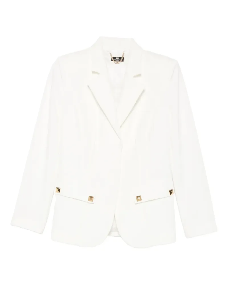 Elisabetta Franchi belted stud-embellished jacket - Weiß Weiß