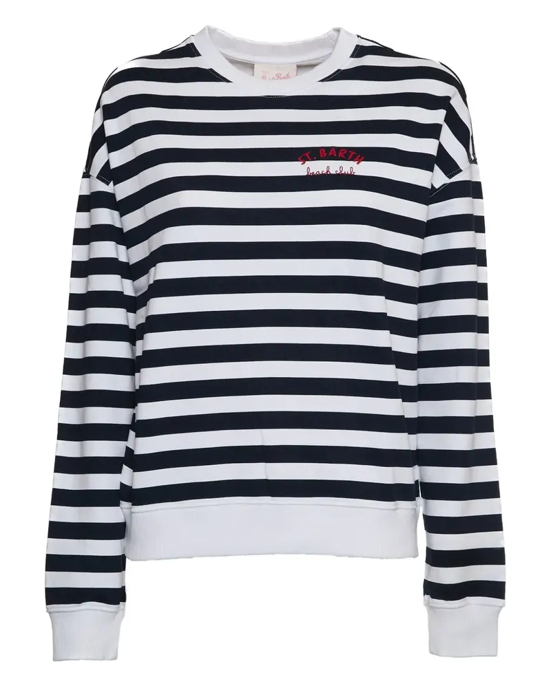 MC2 Saint Barth Gestreifter Stardust Jersey - Blau Blau