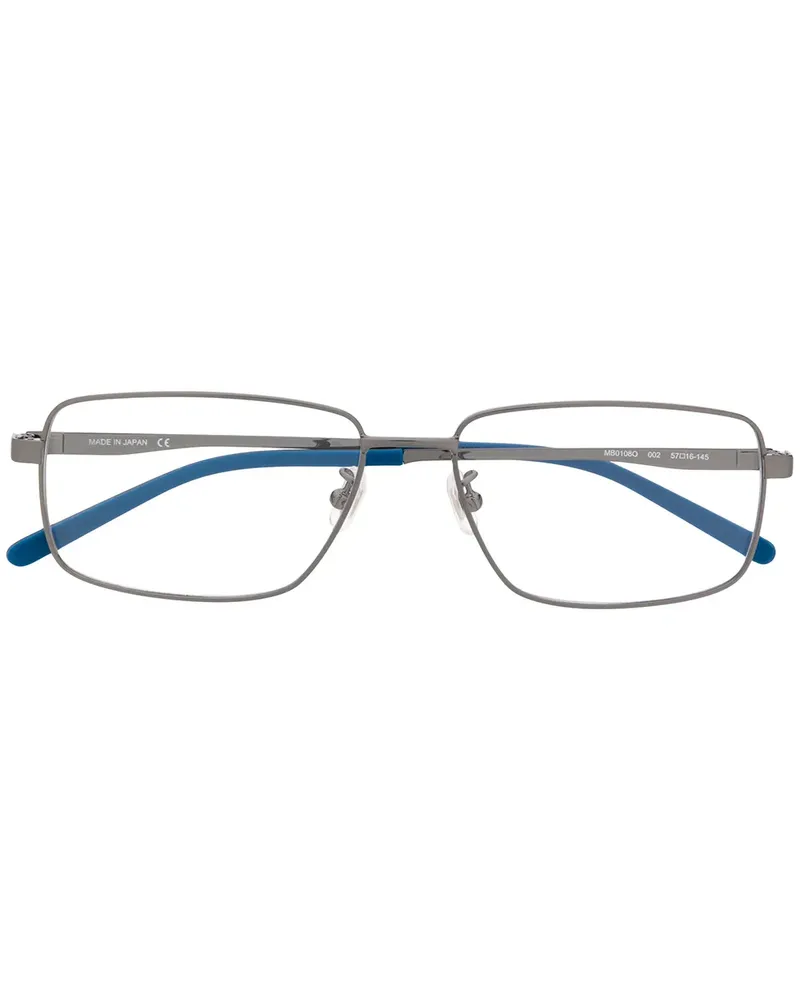 Montblanc Brille mit eckigem Gestell - Silber Silber
