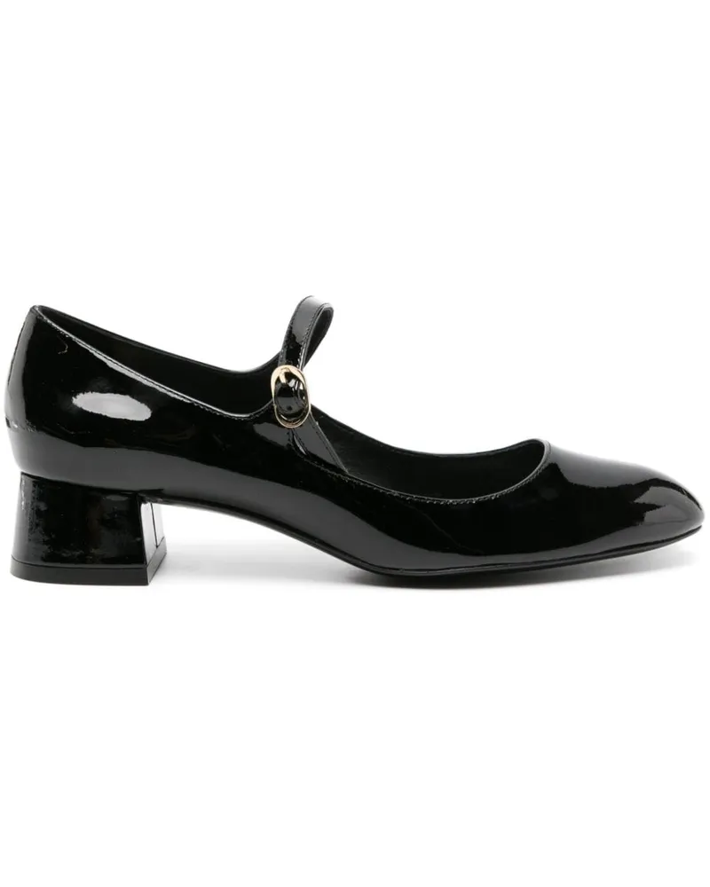 Stuart Weitzman Vivienne Pumps aus Lackleder 35mm - Schwarz Schwarz