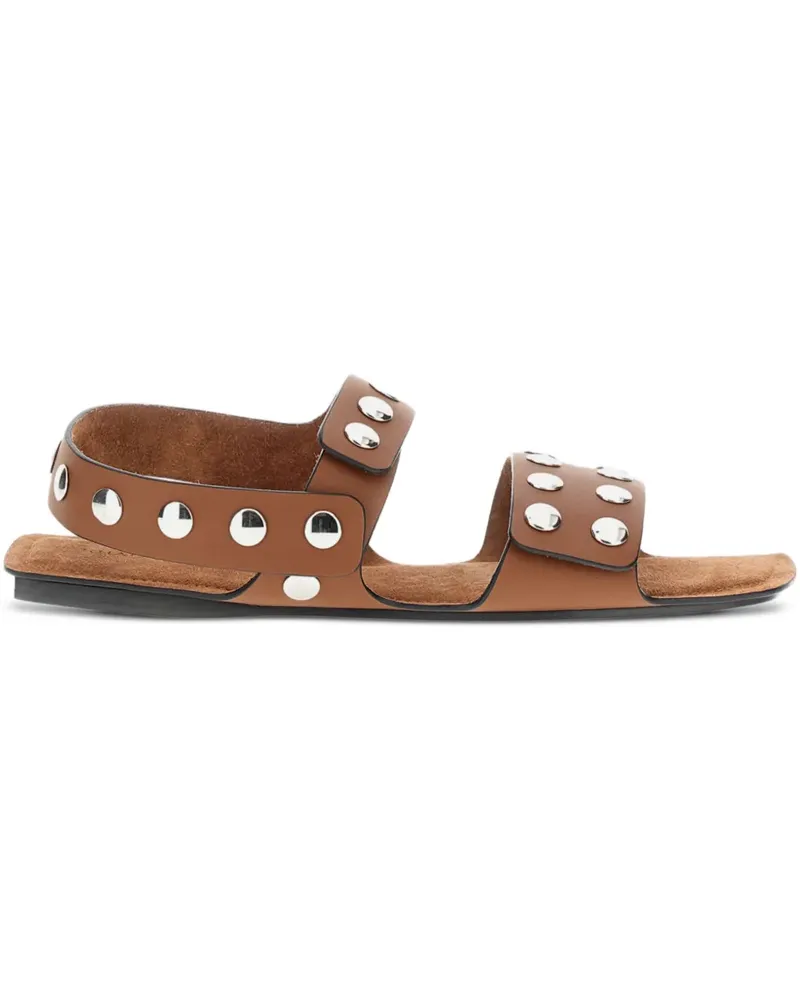 KHAITE Flache Boden Sandalen - Braun Braun