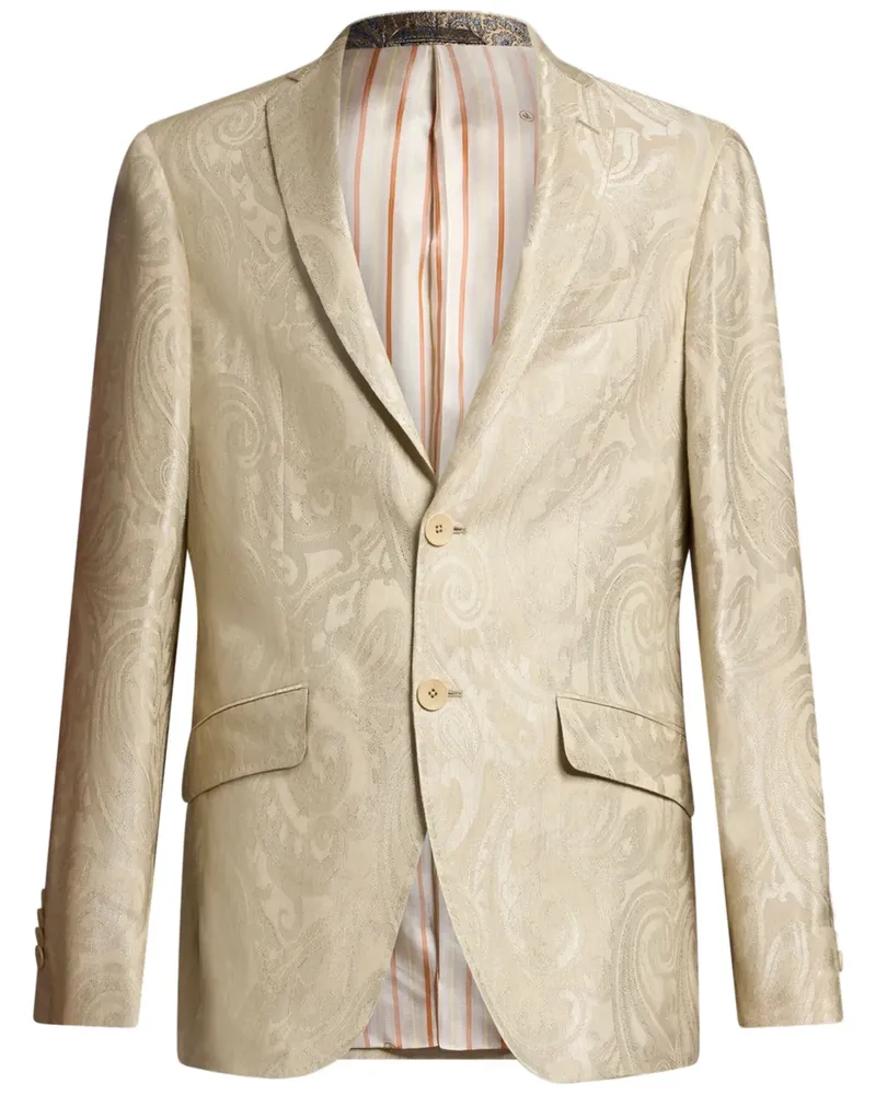 Etro Sakko aus Paisley-Jacquard - Nude Nude