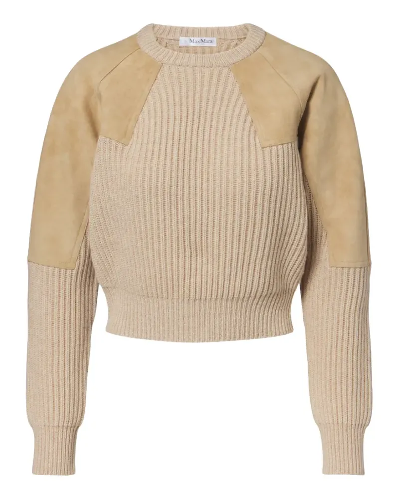 Max Mara Gerippter Strickpullover - Nude Nude