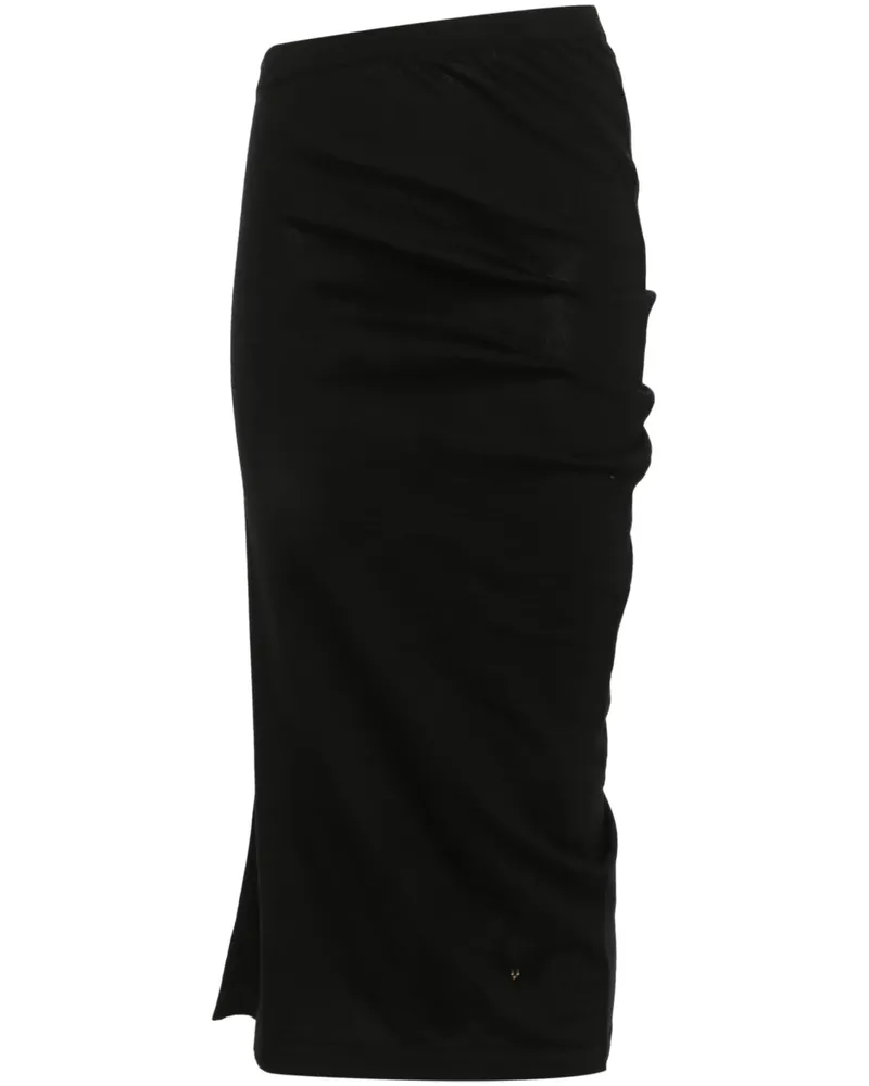 Moschino Asymmetrisches Midikleid - Schwarz Schwarz
