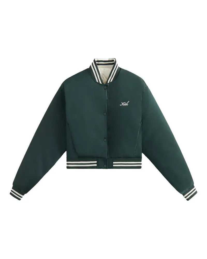 KITH Landry II Cropped satin bomber jacket - Grün Grün