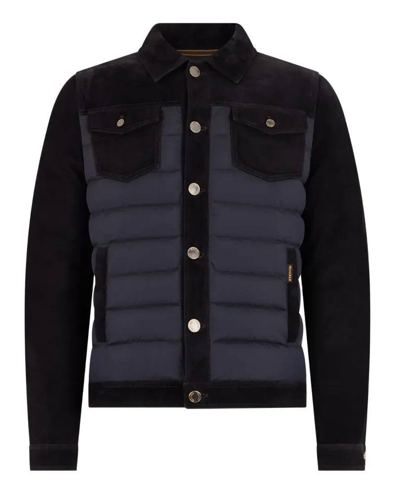 MOORER padded chest pocket jacket - Blau Blau