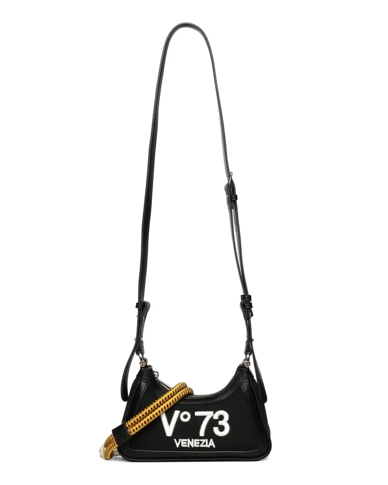 V°73 Schultertasche mit Logo - Schwarz Schwarz