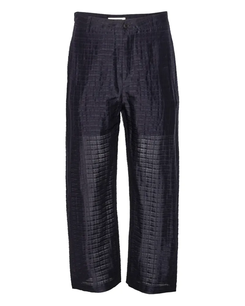 Henrik Vibskov button grid trousers - Blau Blau
