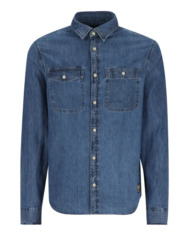 Barbour Dufton denim shirt - Blau Blau