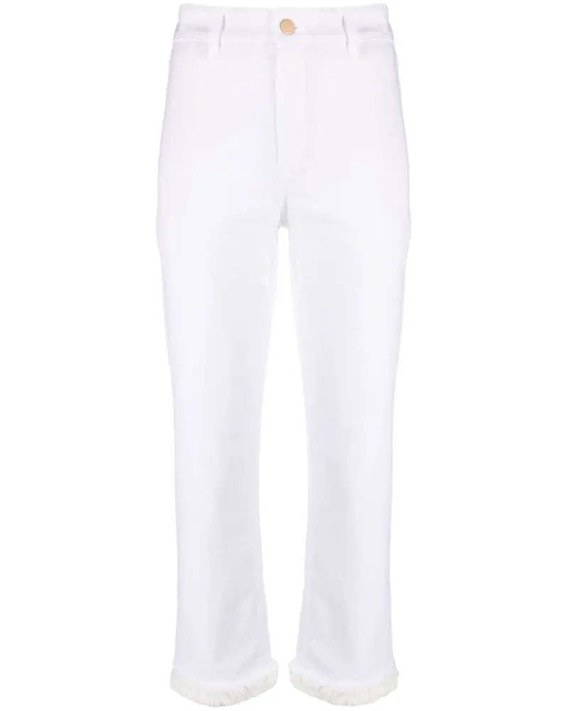 Max Mara Schmale Hose - Weiß Weiß