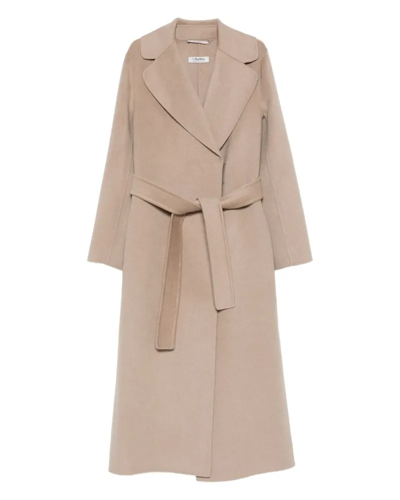 Max Mara Mantel mit Gürtel - Nude Nude