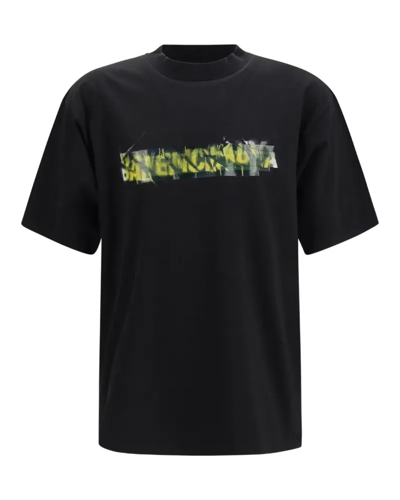 Balenciaga Klassisches T-Shirt - Schwarz Schwarz