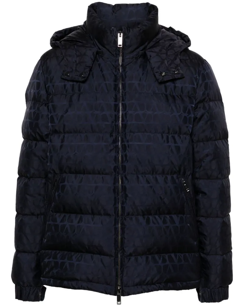 Valentino Garavani Wattierte Toile Iconographe Jacke - Blau Blau