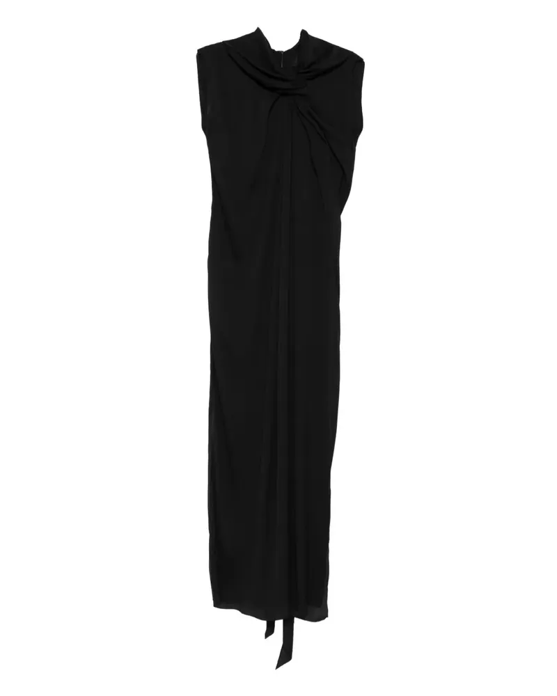 Lanvin Trägerkleid mit Knoten - Schwarz Schwarz