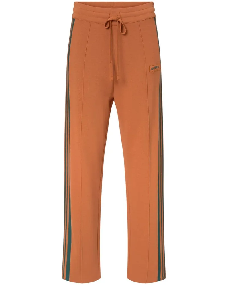 AUTRY Bestickte Jogginghose mit Kordelzug - Orange Orange