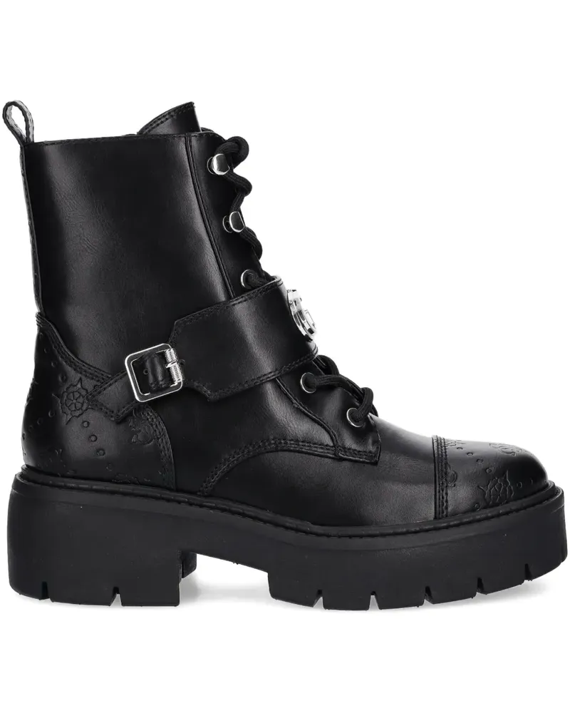 Guess Verzierte Bikerstiefel - Schwarz Schwarz