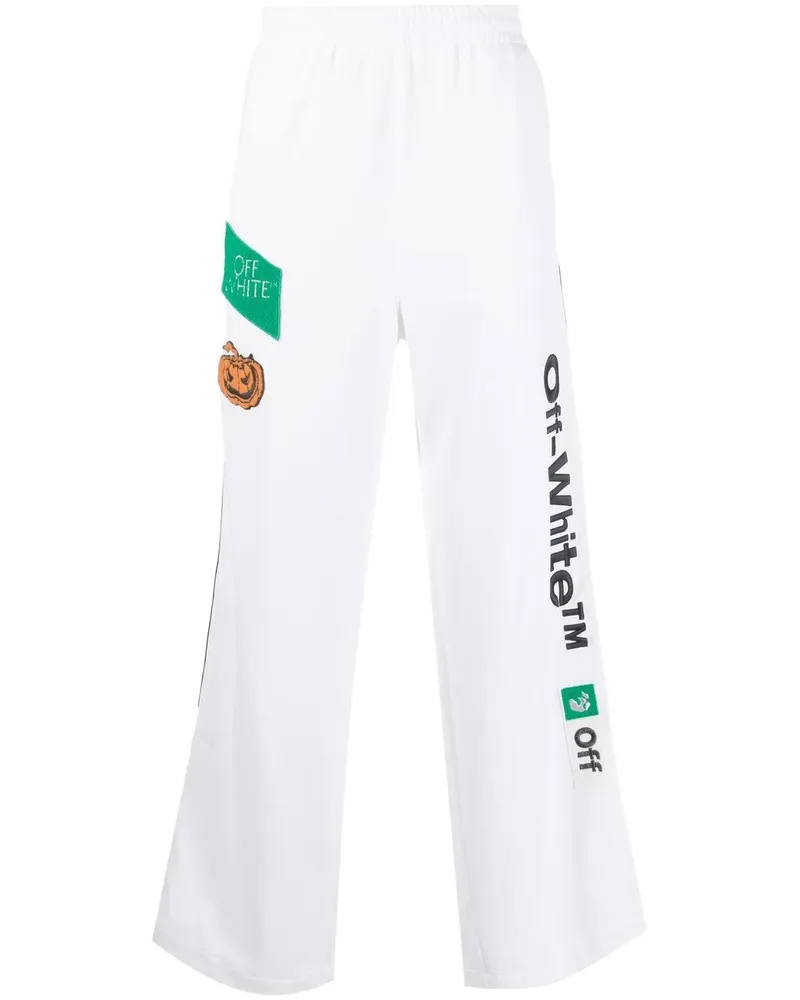 OFF-WHITE Jogginghose mit Logo-Print - Weiß Weiß